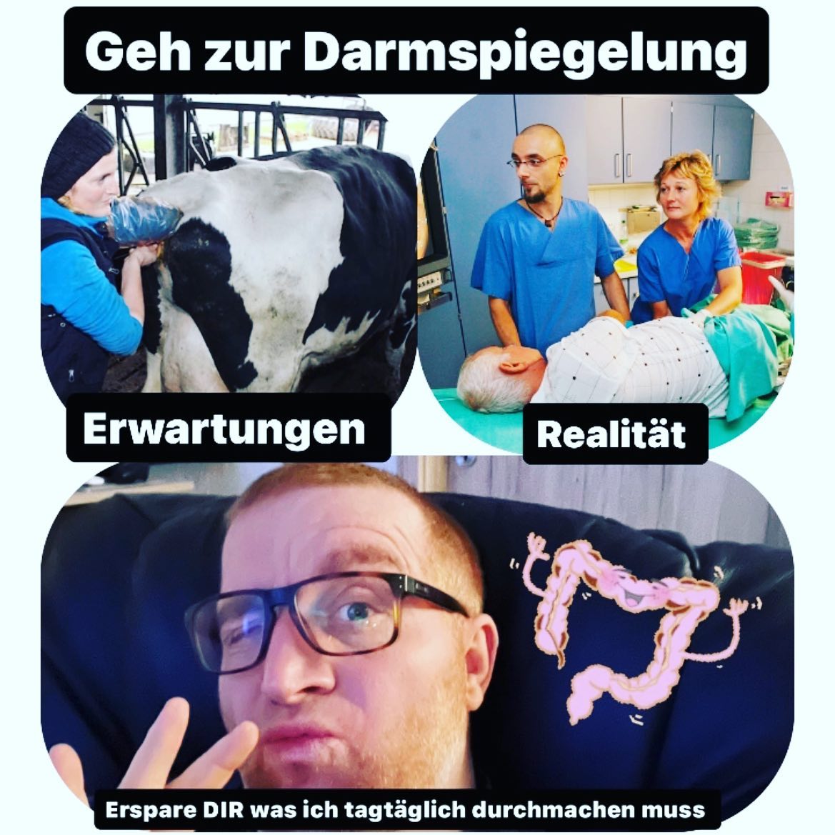 MÄRZ IST DARMKREBSMONAT

Denkt dran, wenn was komisch ist. Wenn was nicht passt. Seit keine Rambo’s. Es kann jeden treffen. Gesund oder vorbelastet. 

Blut im Stuhl, Schmerzen wären Anzeichen. 

Darmkrebs ist heimtückisch…

Und bevor ein ganzes Ärzteteam sich quartalsweise durch deine Eingeweide wühlt, circa jeder im Krankenhaus dein Gewicht kennt und wie oft du kacken gehst….. geh zur Vorsorge, ist einfacher.

Tut nicht weh ist nicht schlimm, lieber einmal zu viel 🙏❤️

#krebsisteinarschloch #darmkrebs#krebskämpfer #krebskrank #cancer #cancerfighter #lifestyle#cancerblogger #lifeisgood #lifeisbeautiful #lifecoachin #palliativ #darmkrebs#lifeofadventure #love #selfie #healthylifestyle #healthy #gesundheit #gesundleben #krank #krankheit #lebensfreude #lebengenießen #lebensqualität #lebedeinleben #lebensmotto #fickdichkrebs #zitate #fckcancer 

@krebskriegerin @paulinapaulette_ 
@kickcancerchick 

Danke für erinnern 🤘🔥
